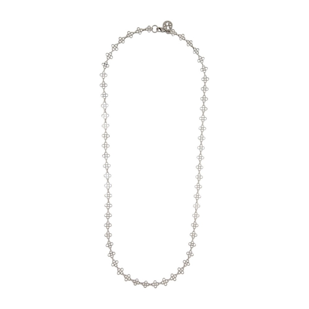 Tory Burch Mini Clover Long Chain Necklace